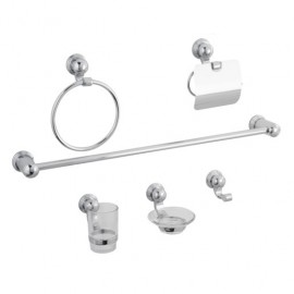 ACCESORIOS DICA P/BAÑO CROMO 6PZAS