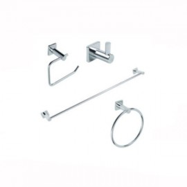 ACCESORIOS URREA P/BAÑO CLASICA CROMO 4 PZAS.