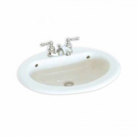 LAVABO AMERICAN STANDARD SOBRECUBIERTA CADET UNIVERSAL 1P BLANCO