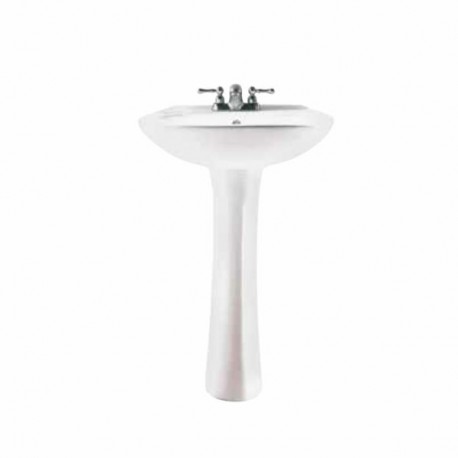 LAVABO Y PEDESTAL AMERICAN STANDARD FIESTA 4? BLANCO