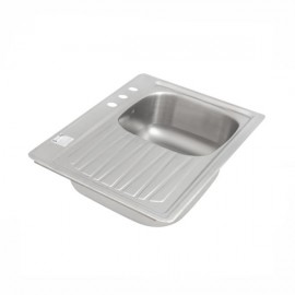 FREGADERO BERMES CLASICA C-101N IZQ. ACERO INOX