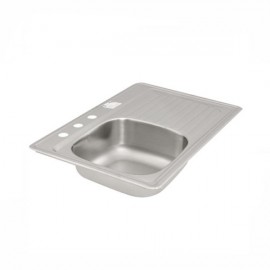 FREGADERO BERMES CLASICA C-102N DER. ACERO INOX.