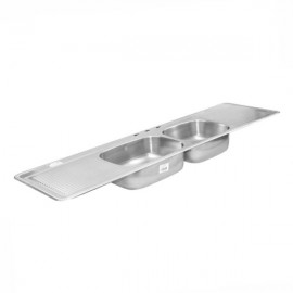 FREGADERO BERMES CLASICA C-123 ACERO INOX.