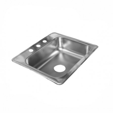 FREGADERO BERMES CLASICA C-300 ACERO INOX.