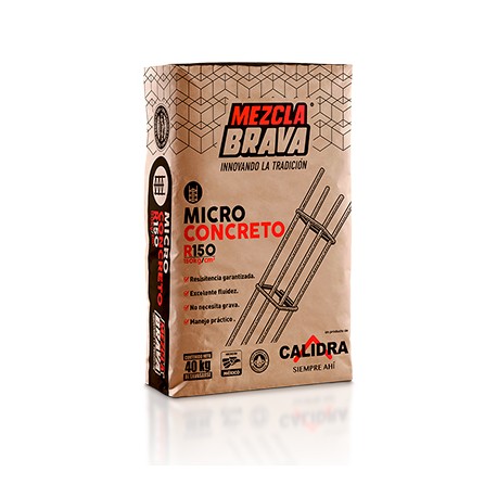 MICRO CONCRETO R 150 MEZCLA BRAVA [40 KG BULTO]