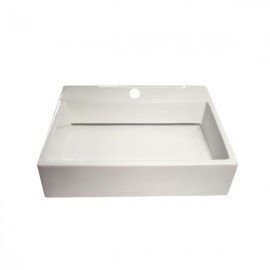 LAVABO GIRECO CERAMICO RECT SALIDA POST 1P BCO