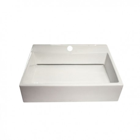 LAVABO GIRECO CERAMICO RECT SALIDA POST 1P BCO