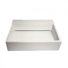 LAVABO GIRECO CERAMICO RECT SALIDA POST S/PERF BCO