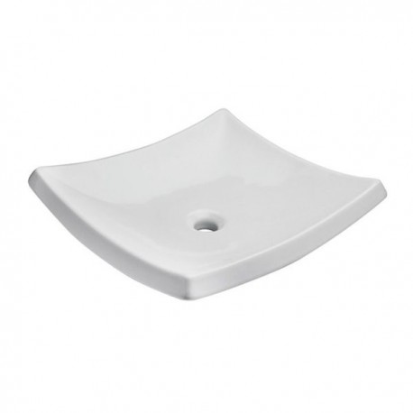 LAVABO HELVEX TRAZZO DE SOBREPONER S/REBOSADERO BLANCO