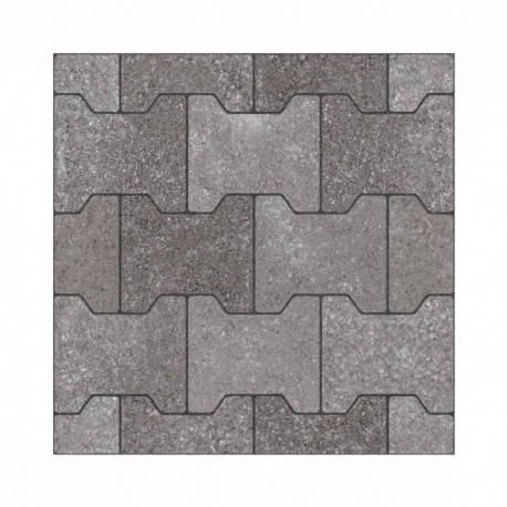 LOSETA LAMOSA 44X44 BOSTON ADOQUIN GRIS [1.92 M2] CAJA