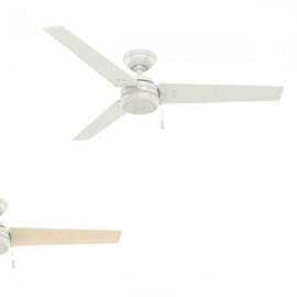 VENTILADOR HUNTER 52? CASSIUS BLANCO FRESCO REVERSIBLE S/ILUM.