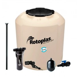 TINACO ROTOPLAS PLUS GDPV BEIGE C/ACCESORIOS 2500 LTS.