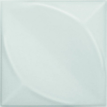 MOSAICO TILES 15X15 HOJA BLANCO MATE C/RELIEVE