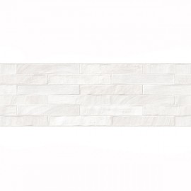 MOSAICO TILES 25X75 BRICK BLANCO