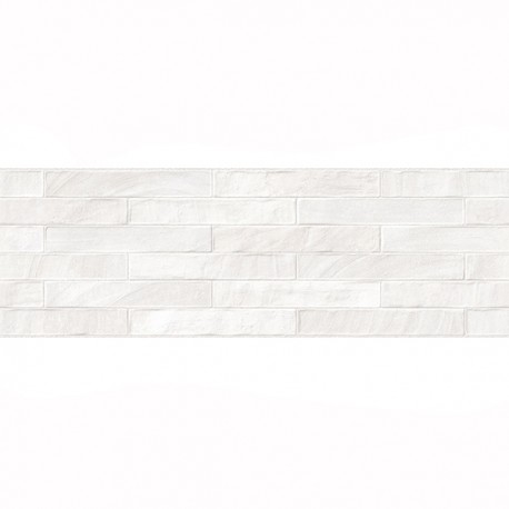 MOSAICO TILES 25X75 BRICK BLANCO