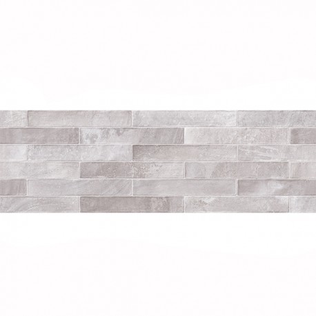 MOSAICO TILES 25X75 BRICK GRIS