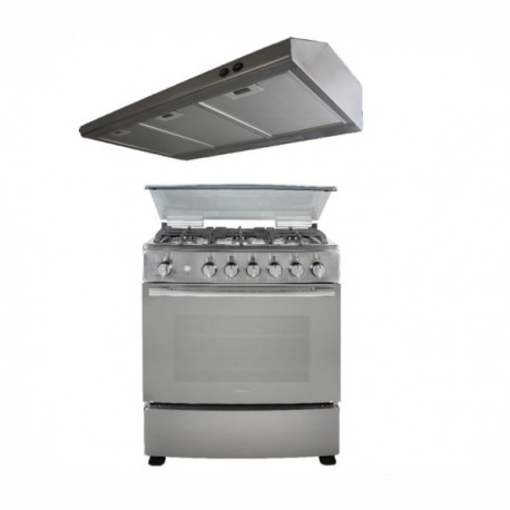 PAQUETE TEKA ESTUFA FSGG 8660 S RX + CAMPANA TMX 80 INOX  (PROMO)