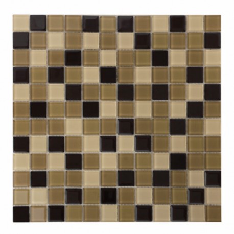 MOSAICO TILES ENMALLADO 32X32 CHOCOLATE