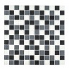 MOSAICO TILES ENMALLADO 32X32 NEGRO